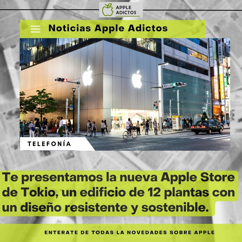 ¡La nueva Apple Store de Ginza, Tokio, será el primer edificio de doce pisos de Japón construido con madera resistente al fuego y acero!